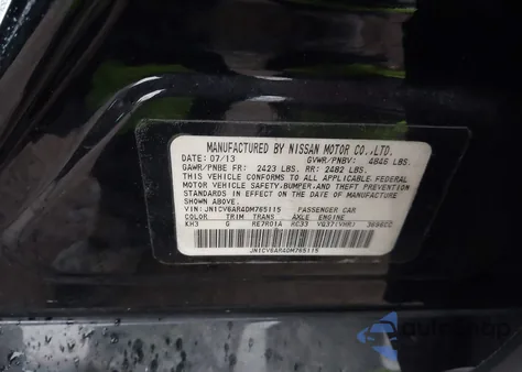 2013 Infiniti G37X из США, поврежденный, VIN JN1CV6AR4DM765115